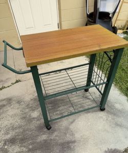 Last Chance Rolling Metal Cart Size 30 hx28 | x 16