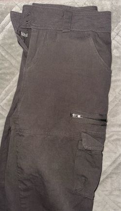 Gray Cargo Pants with Zip Pockets