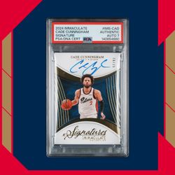 2024 Panini Immaculate Collection Signatures Cade Cunningham Auto /75 Pistons