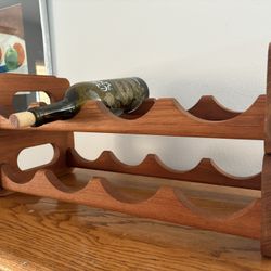 Vintage MCM Wine Stacking Rack 