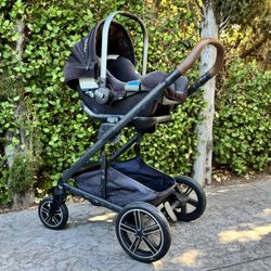 Nuna MIXX Next Stroller Black + Car Seat + Ring Adapter