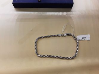 Rope Bracelet - Silver 7.2 grams 8 inch