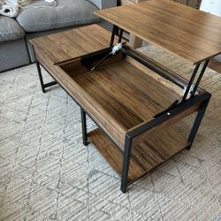Coffee table lift top 
