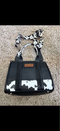 Wrangler Cow Print purse / cash only