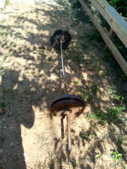 Bench bar and weights