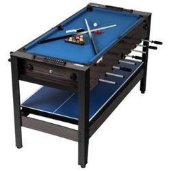 FRANKLIN SPORTS 54" MULTI GAME 4 IN 1 ARCADE WITH AIR HOCKEY