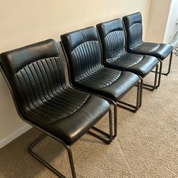 Grandview Designs Easton Leather Dining Chair Set (x4)