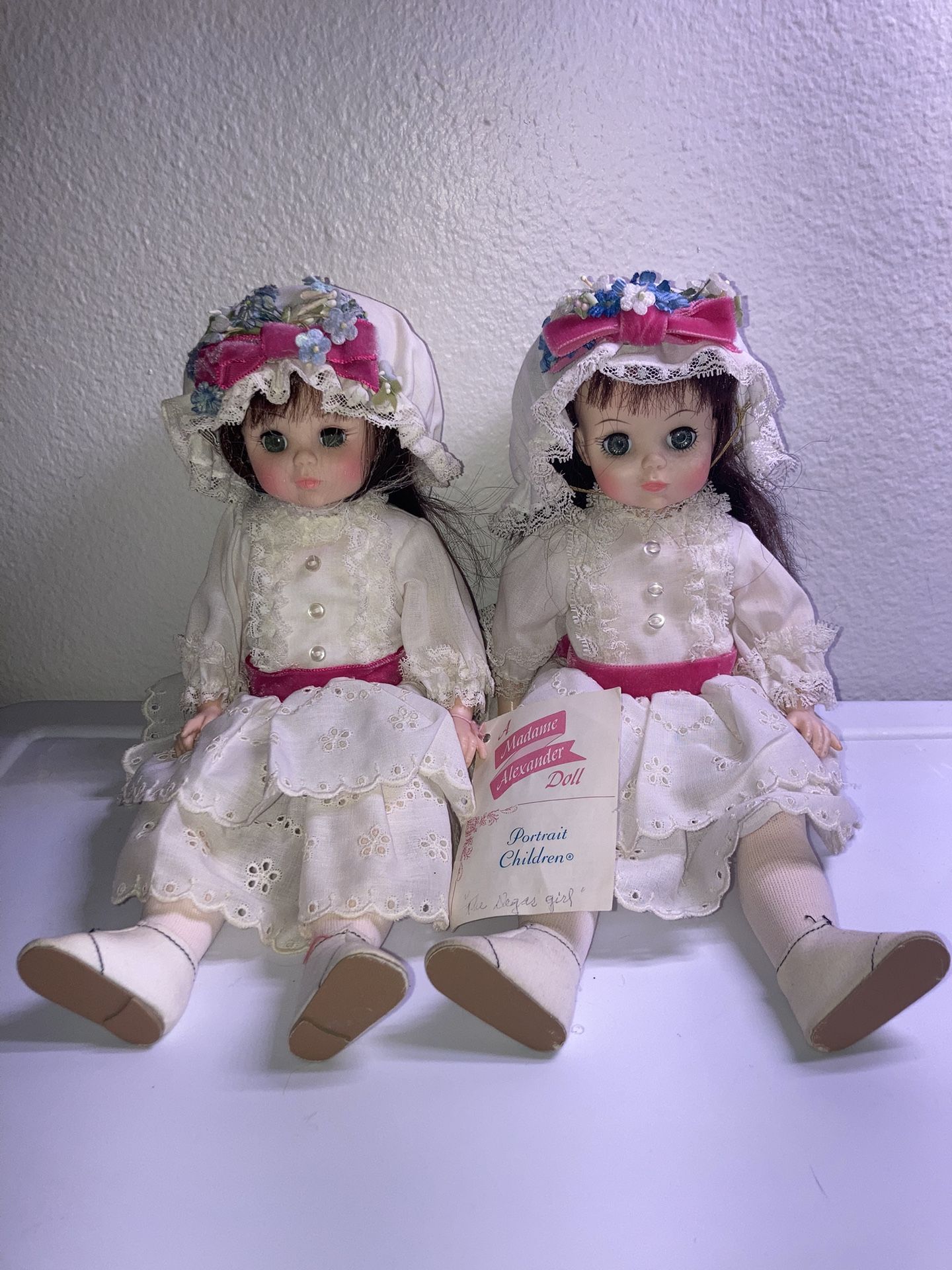Two Vintage 1960s Madame Alexander Degas Girls #1575 One With Tag