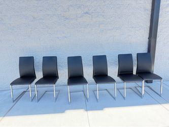 Set of Black Dining chairs