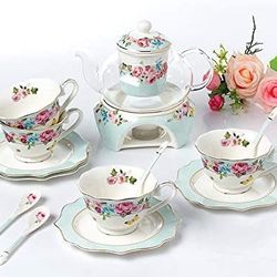 Fine China Flower Series Tea Set