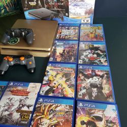 Golden Edition 2018 PS4 Slim 1000GB with box no Games & 2 Controllers $180!. $20! Per Game No Trash Or Old Sports I Have sorry. $200! Plus $180! I can