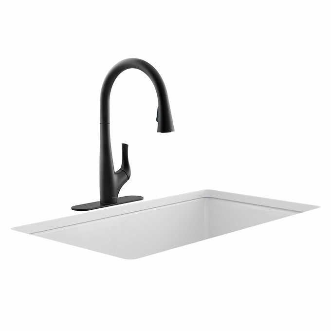 Kohler Bevin Matte Black - Pull-Down Kitchen Faucet - Retail $179