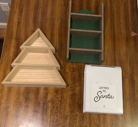 Retired Target bullseye Christmas Decor Decorations Shelf Santa’s Letter Mailbox