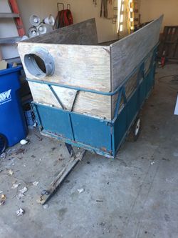 Lawnmower dump trailer