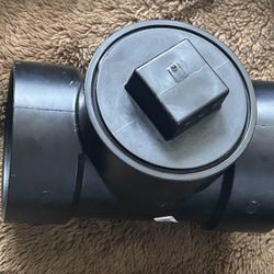 4 in. ABS DWV Hub x Hub x FPT Test Tee