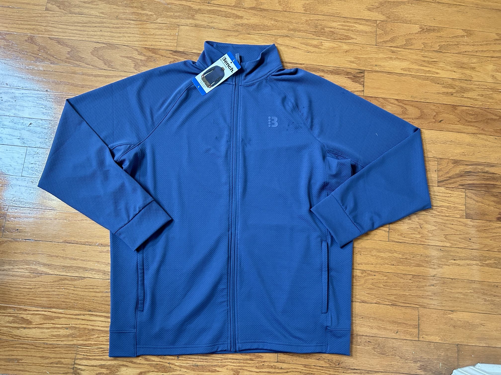 NWT Bench Men's full zip Blue Jacket Size L