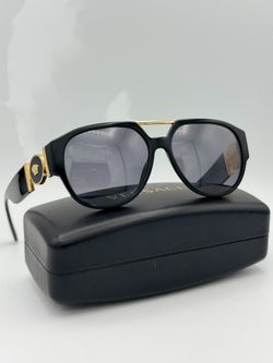 VERSACE MEDUSA MEDALLION PILOT SUNGLASSES USED