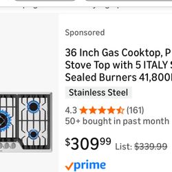 Brand New Gas Table Top Stove