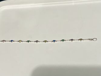 Sterling silver heart bracelet