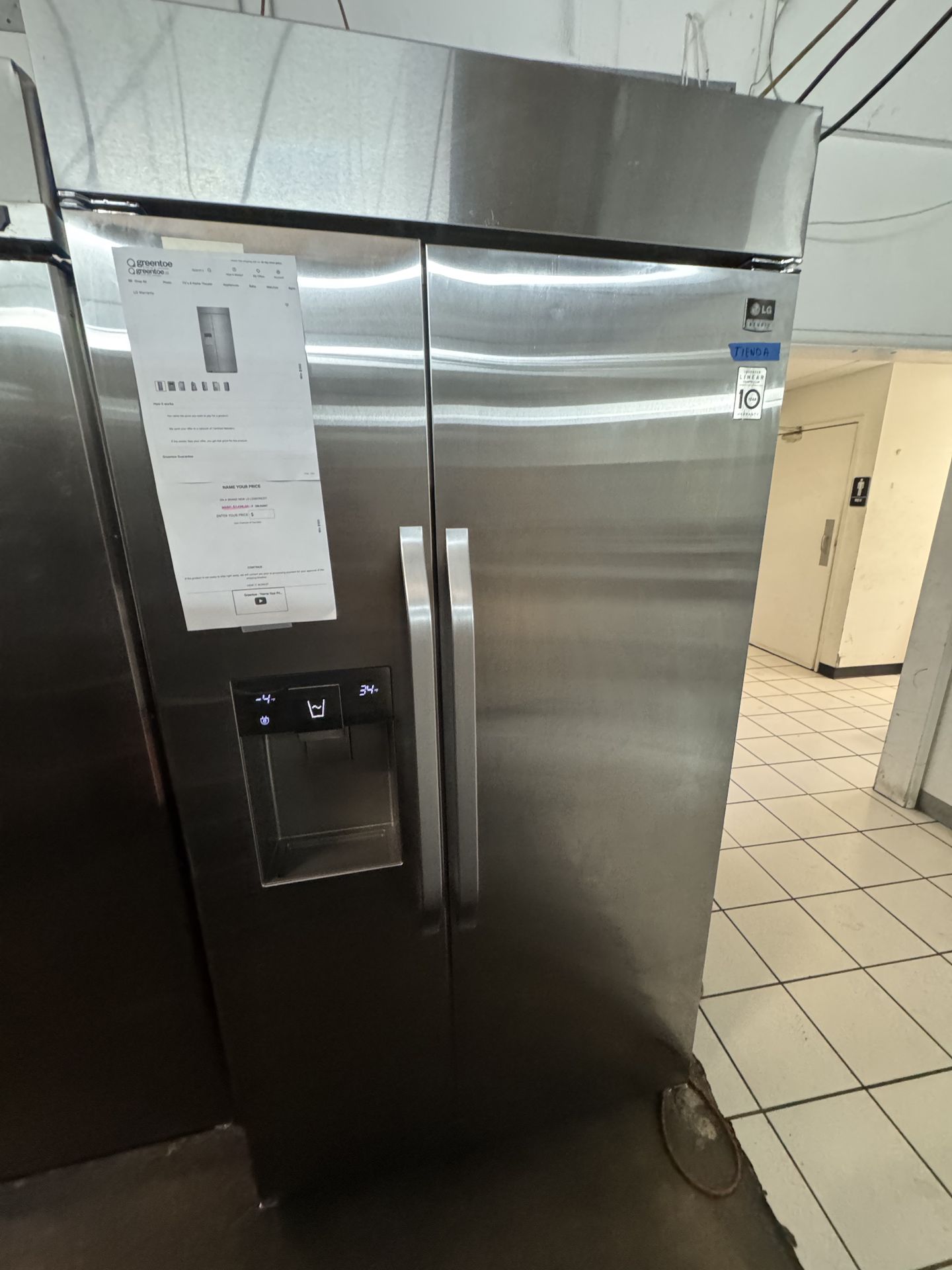 Like New LG 42" Built In Side by Side