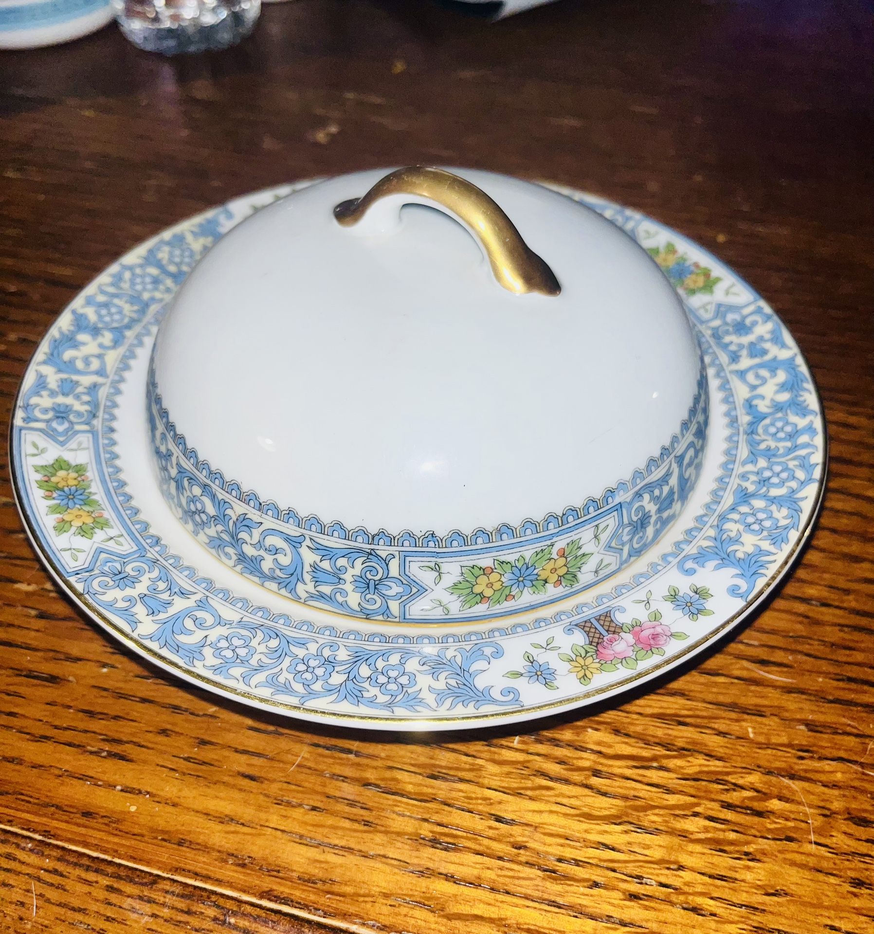 Vintage Noritake Ellrose Japan Fine China Butter or Cheese Dish