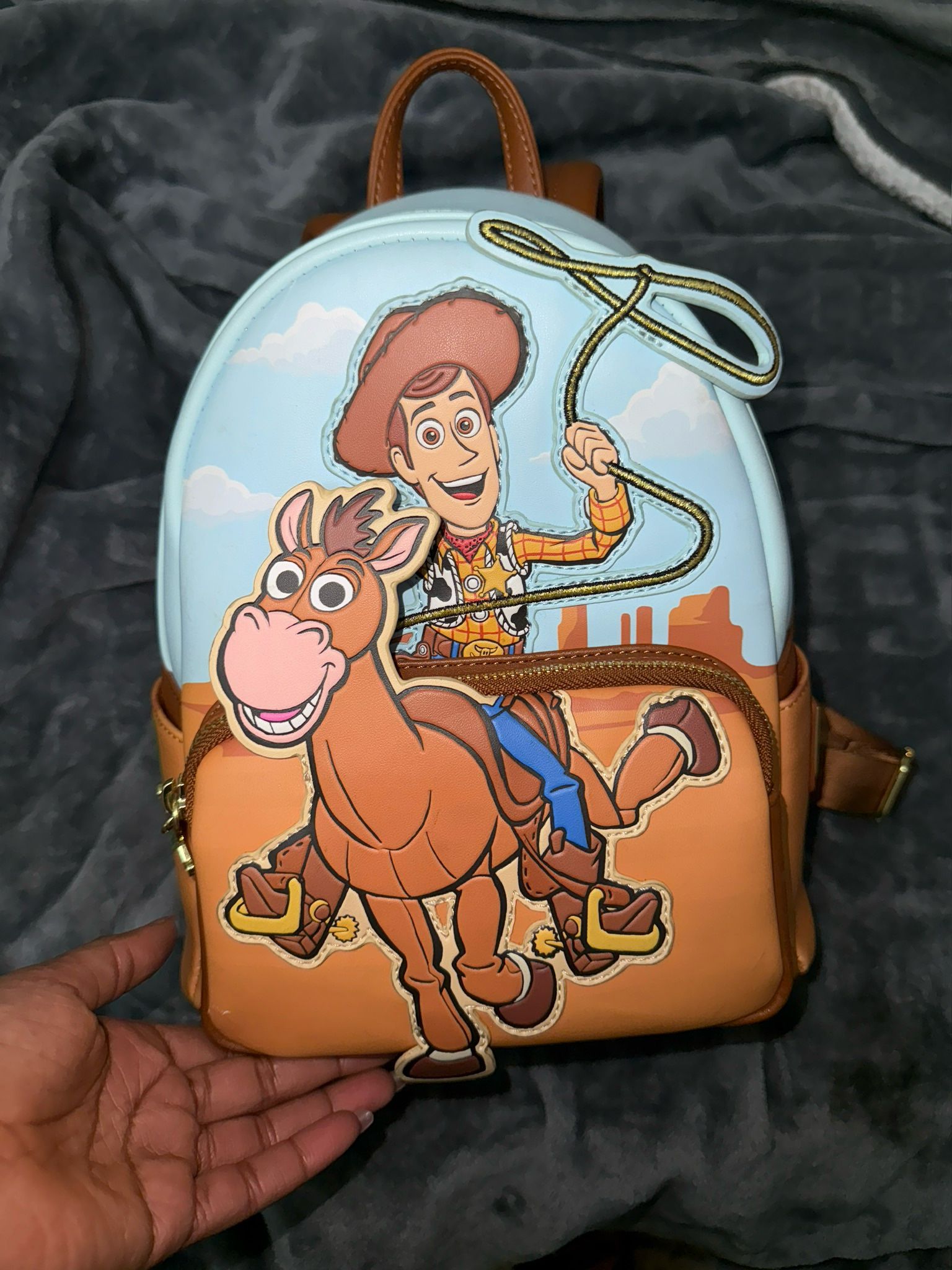 ✨ Disney Loungefly Toy Story Woody & Bullseye Mini Backpack – Exclusive & Hard to Find! ✨