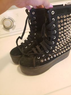 Jeffrey Campbell studded boots