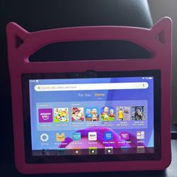Amazon Fire HD 8 Plus Tablet With Standing Case 