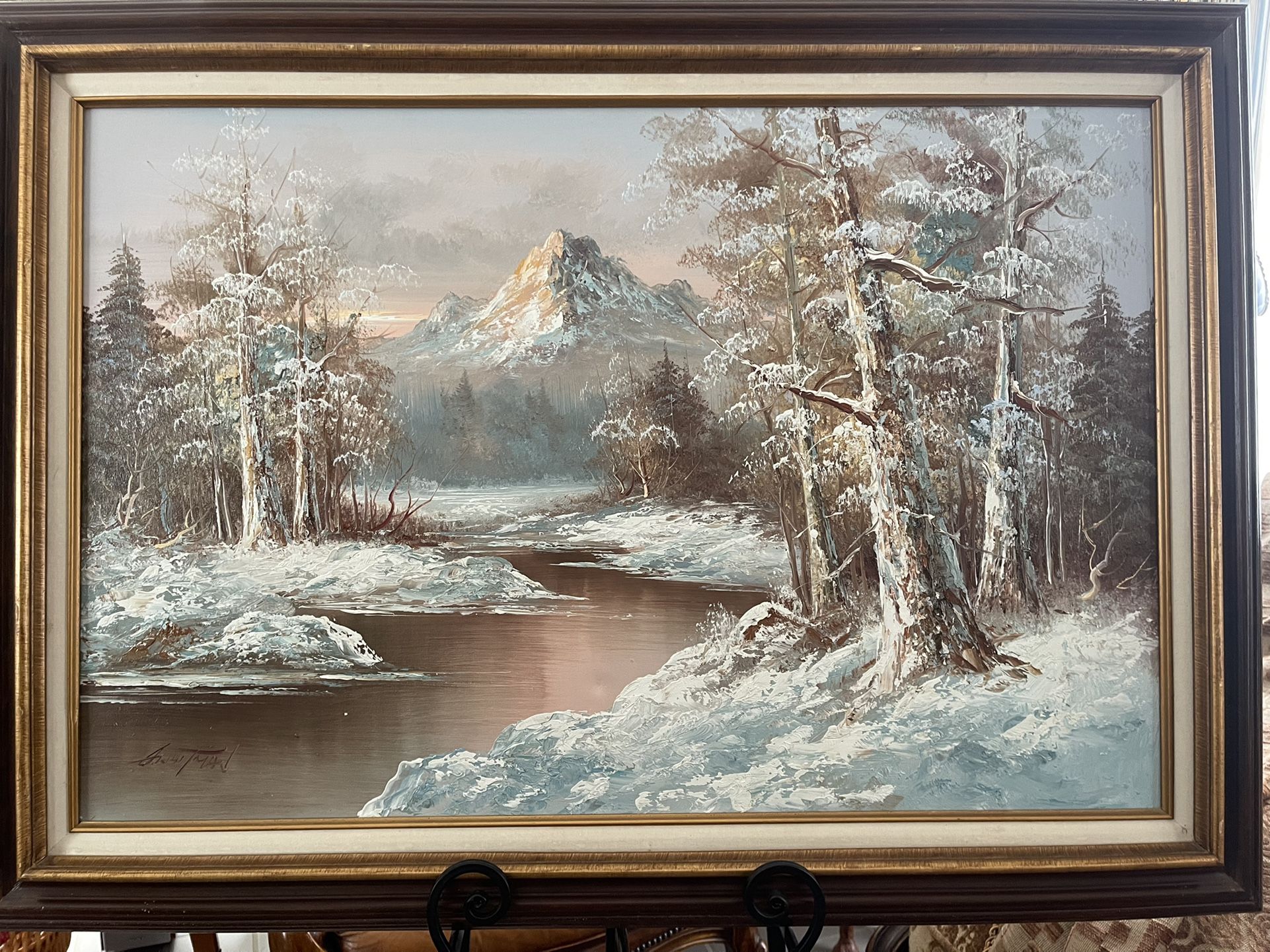 Stunning Oil Painting On Canvas Collectibles & Art