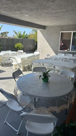 We sell tables and chairs for less than anyone