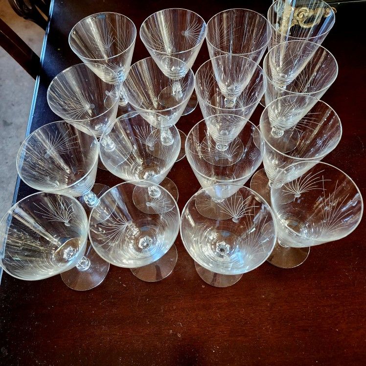 Antique Midcentury Barware Crystal Fostoria