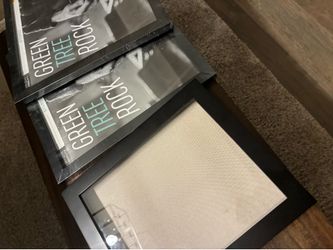2 - 33rpm new black Vinyl Album frames and 1- 8x10 one inch Shadow Box Frame