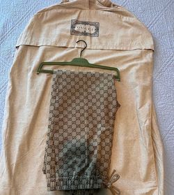 GUCCI CANVAS JOGGER PANTS