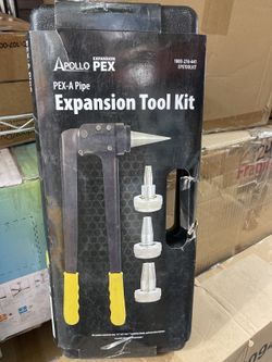 Apollo PEX-A Pipe Expansion Tool Kit 1/2 3/4 1 in Heads - New