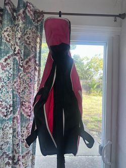 Girls pink baseball bag