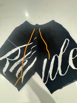 Black Knitted Rhude Shorts