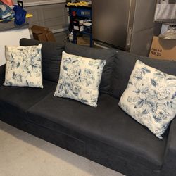 Blue Couch + Two Matching Loveseats – Lightly Used, Great Condition!