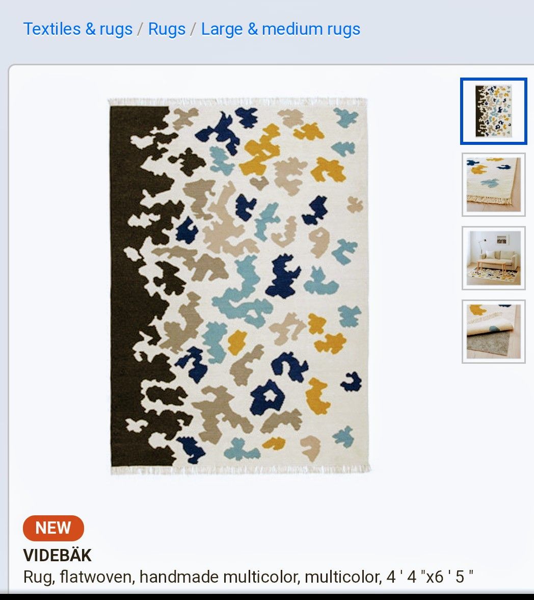 Ikea Videbäk Rug