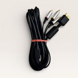 Official SONY PlayStation 1 2 3 Gold Tip AV Cable PS1 PS2 PS3 OEM