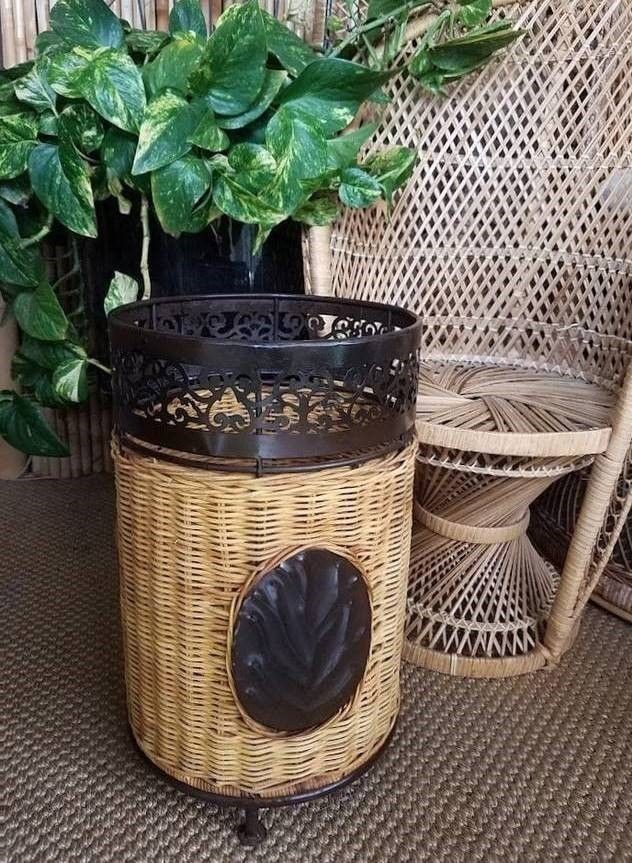 Wicker Iron Basket