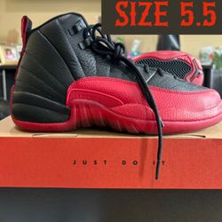 Jordan 12 Flu Game GS Size 5.5