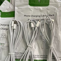3 pack of chargers for iPhone users $10