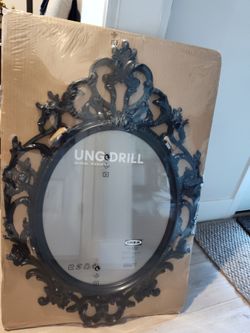 Brand new Ikea Ung Drill Victorian style frame or art, oval frame