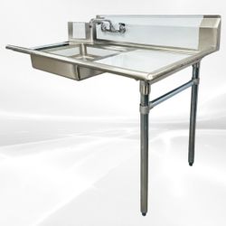NSF Soiled Dish Table 48W x 30D x45H inches SDT-48R-318

