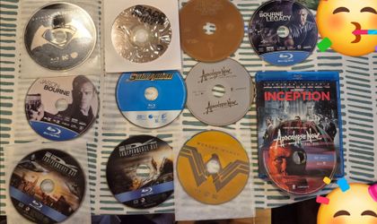 9 Movie Film Bluray DVD HD Collection Superhero Action Batman Superman Bourne Wonder