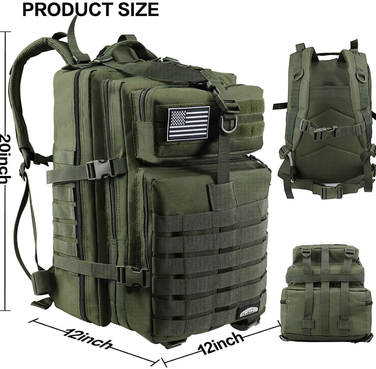 Bug Out Bag Tactical COSCOOA 45L Tactical Backpack For Men - Waterproof ...