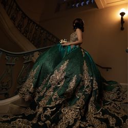 Quinceañera Dress Emerald