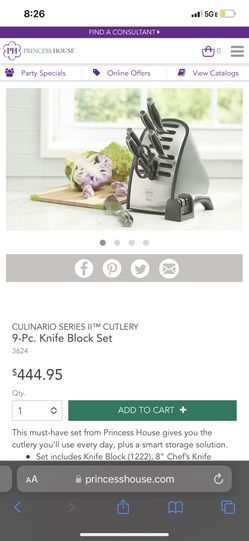 Princess House Knife Block Set