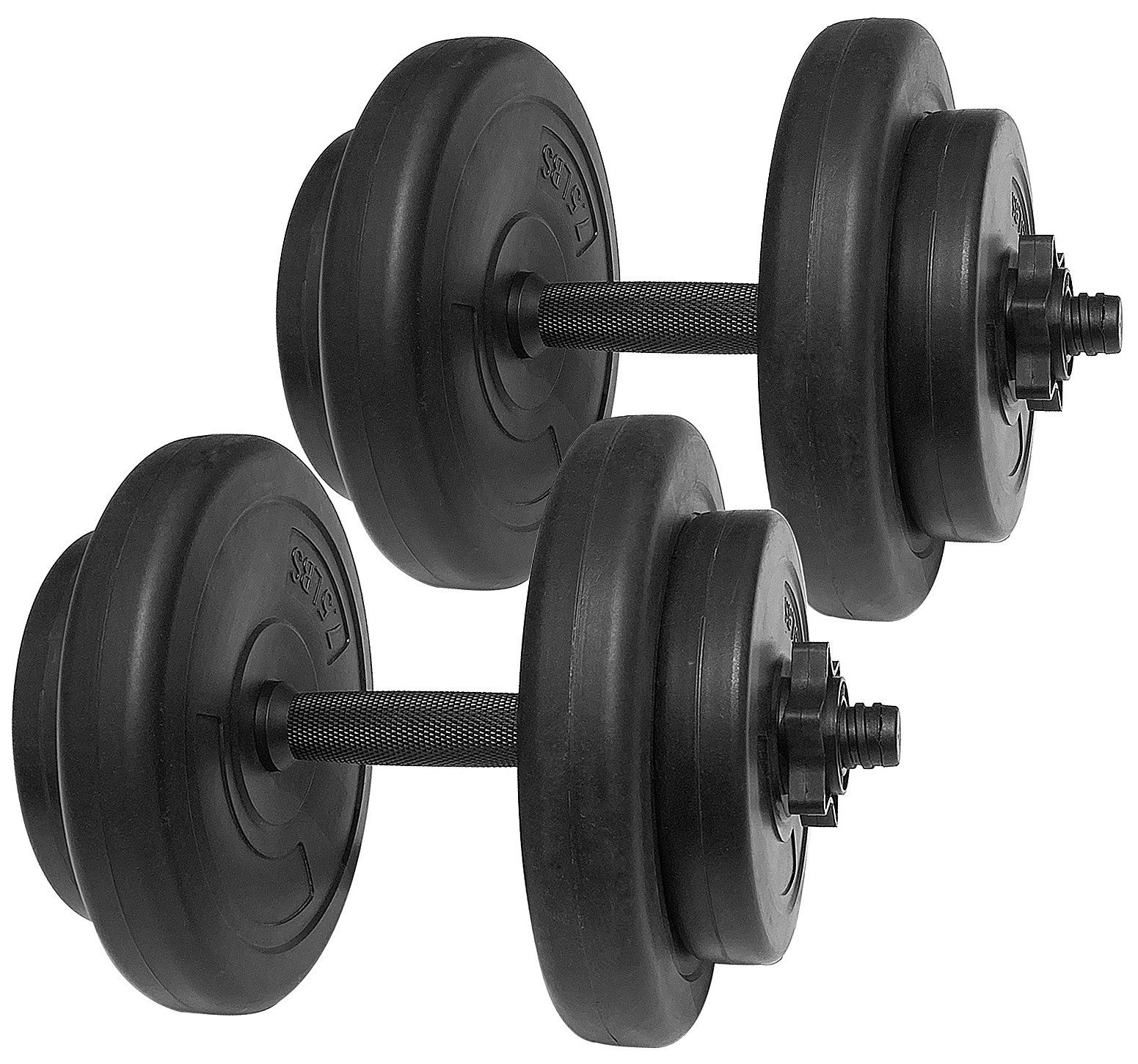 Everyday Essentials Vinyl Dumbbell Set, 40 lbs (20 lbs Pair)