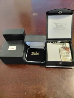 IN-N-OUT 5 year pin and 60th Anniversary dog tag